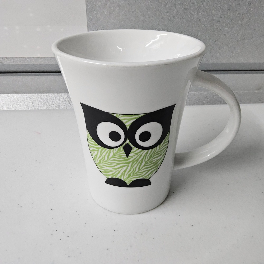 Tara Reed Designs Owl Coffee Mug Blue Harbor‎ Collection Ceramic Cup